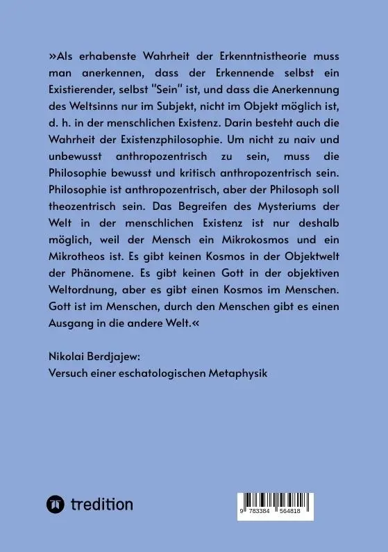 Rückseite: 9783384564818 | Nikolai Berdjajew kontra Robert Kurz. Was ist der Mensch? Was...