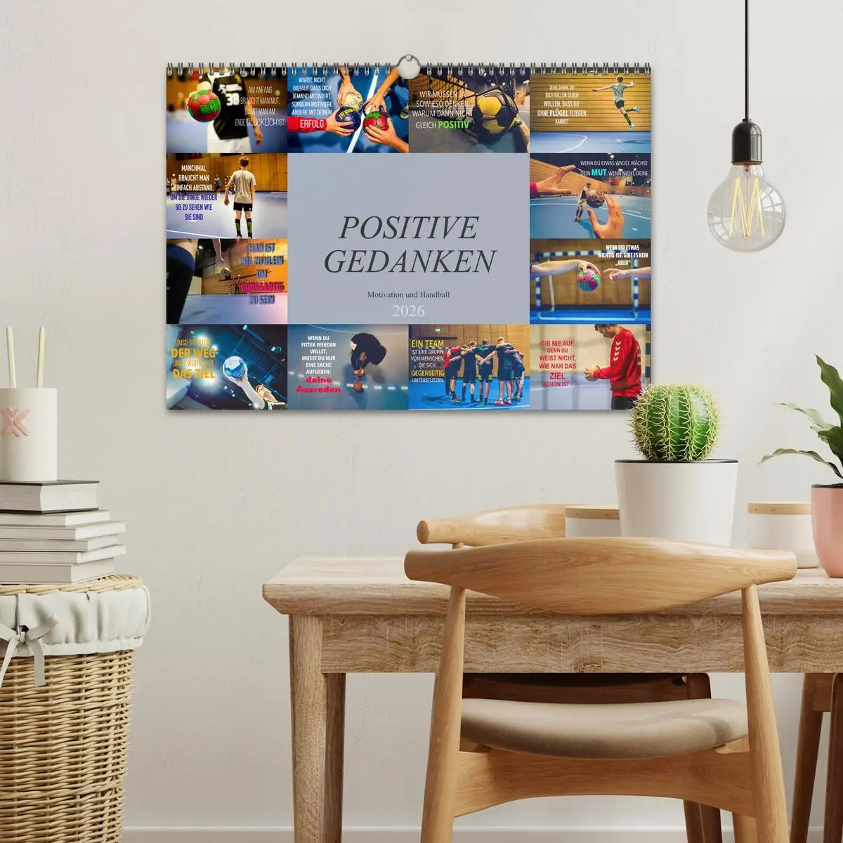 Bild: 9783457684818 | Positive Gedanken - Motivation und Handball (Wandkalender 2026 DIN...