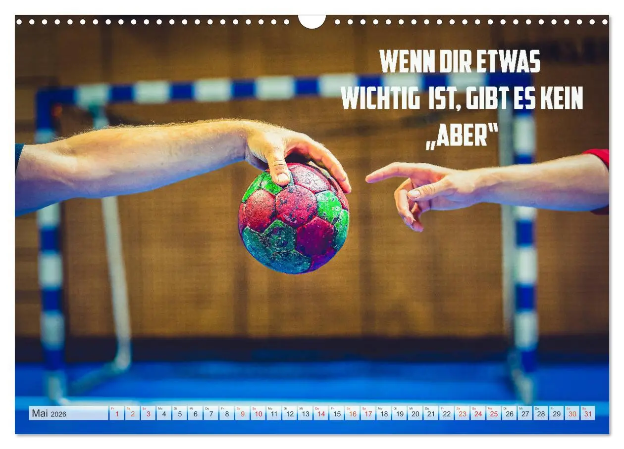 Bild: 9783457684818 | Positive Gedanken - Motivation und Handball (Wandkalender 2026 DIN...