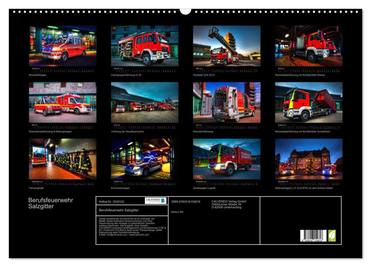 Bild: 9783516154818 | Berufsfeuerwehr Salzgitter (Wandkalender 2026 DIN A2 quer),...