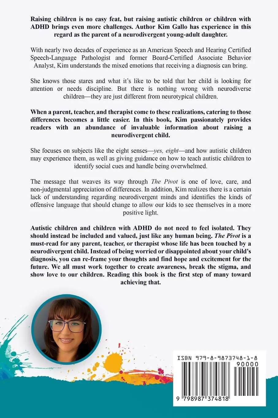 Rückseite: 9798987374818 | The Pivot for parents and educators Looking at Autism and ADHD...