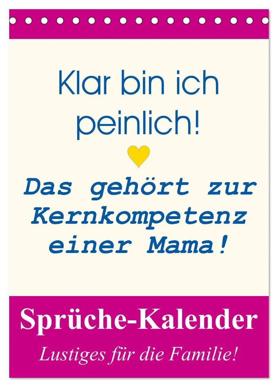 Cover: 9783516384918 | Sprüche-Kalender. Lustiges für die Familie! (Tischkalender 2026 DIN...