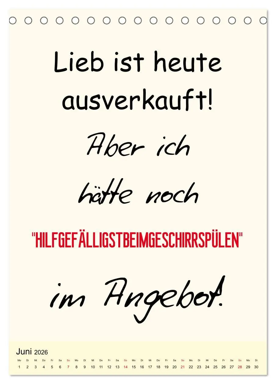 Bild: 9783516384918 | Sprüche-Kalender. Lustiges für die Familie! (Tischkalender 2026 DIN...