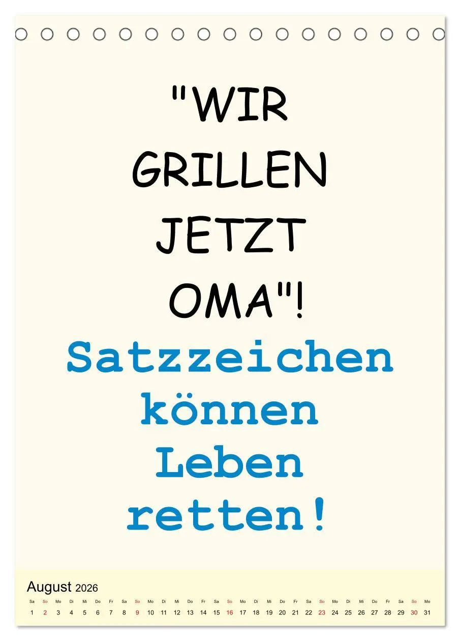 Bild: 9783516384918 | Sprüche-Kalender. Lustiges für die Familie! (Tischkalender 2026 DIN...