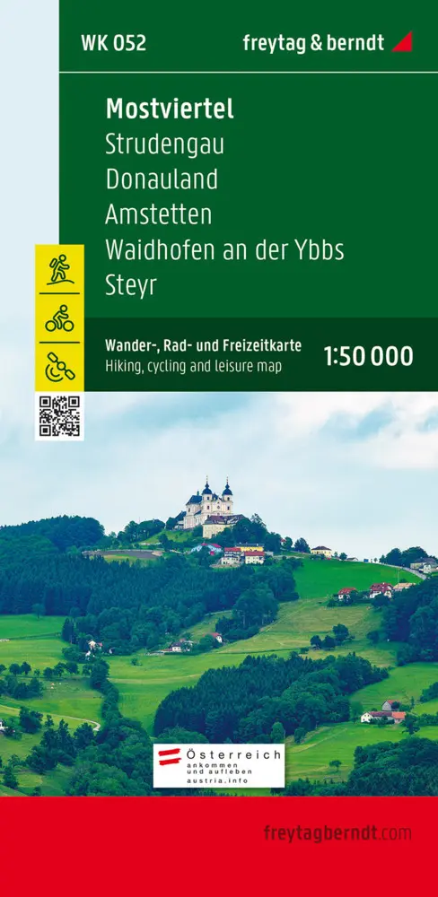 Cover: 9783707904918 | Mostviertel, Wander-, Rad- und Freizeitkarte 1:50.000, freytag &amp;...