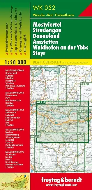 Bild: 9783707904918 | Mostviertel, Wander-, Rad- und Freizeitkarte 1:50.000, freytag &amp;...