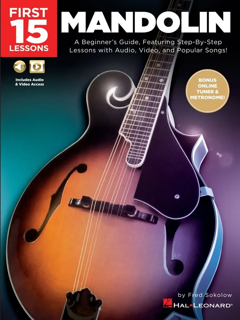 Cover: 888680915018 | First 15 Lessons - Mandolin | Fred Sokolow | Broschüre | Englisch