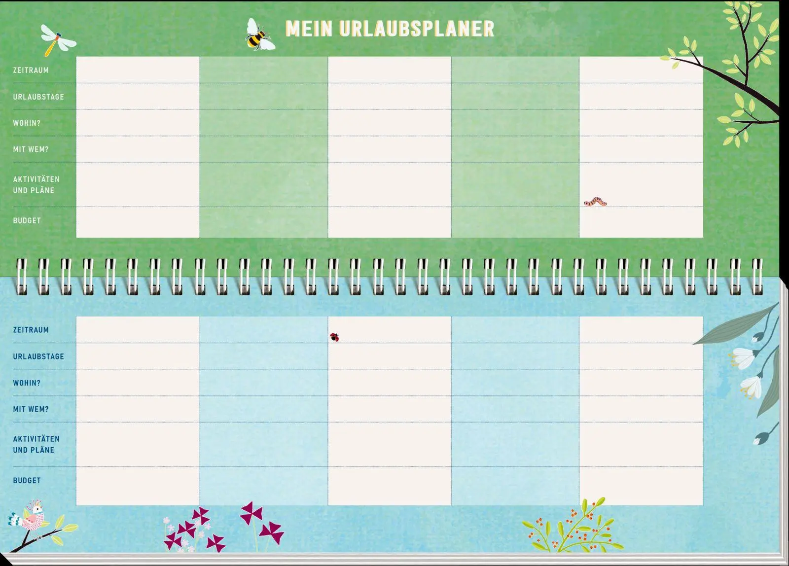 Bild: 4036442015018 | Tischkalender 2027 quer: Lebe wild und voller Wunder | Groh Verlag