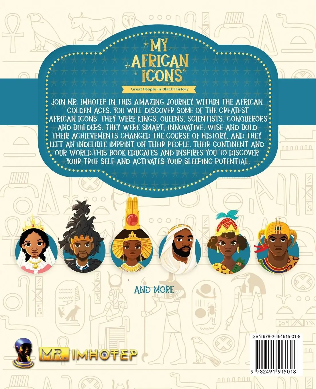 Rückseite: 9782491915018 | My African Icons | Great People in Black History | Imhotep | Buch