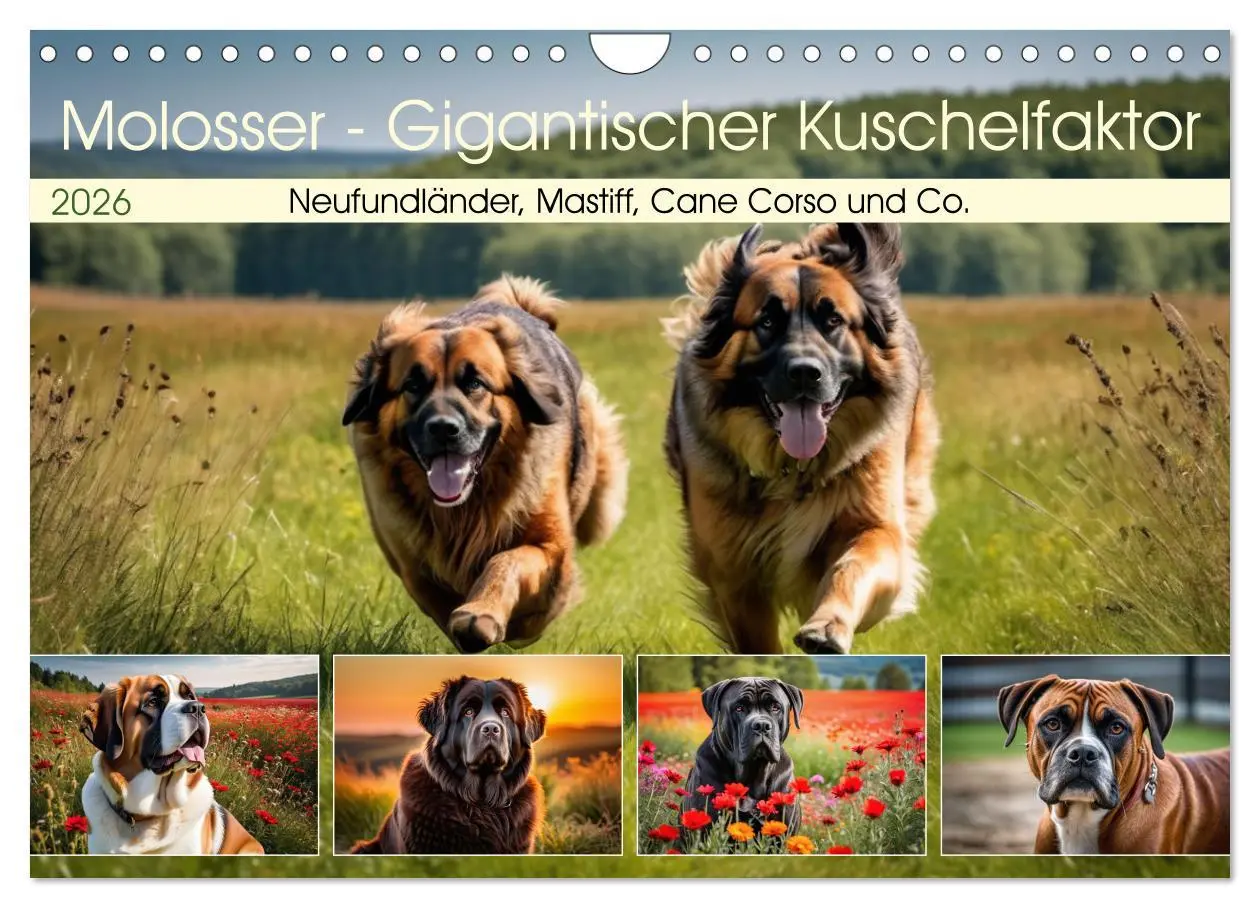 Cover: 9783457325018 | Molosser - Gigantischer Kuschelfaktor (Wandkalender 2026 DIN A4...