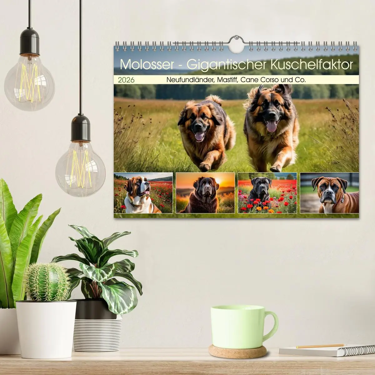 Bild: 9783457325018 | Molosser - Gigantischer Kuschelfaktor (Wandkalender 2026 DIN A4...
