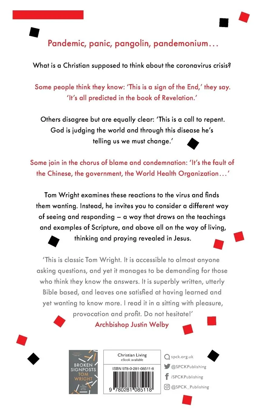 Rückseite: 9780281085118 | God and the Pandemic | Tom Wright | Taschenbuch | Englisch | 2020