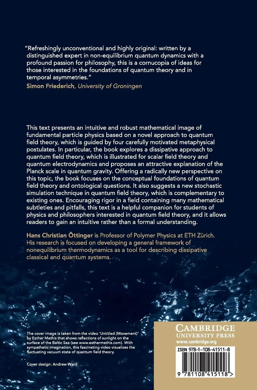 Rückseite: 9781108415118 | A Philosophical Approach to Quantum Field Theory | Öttinger | Buch