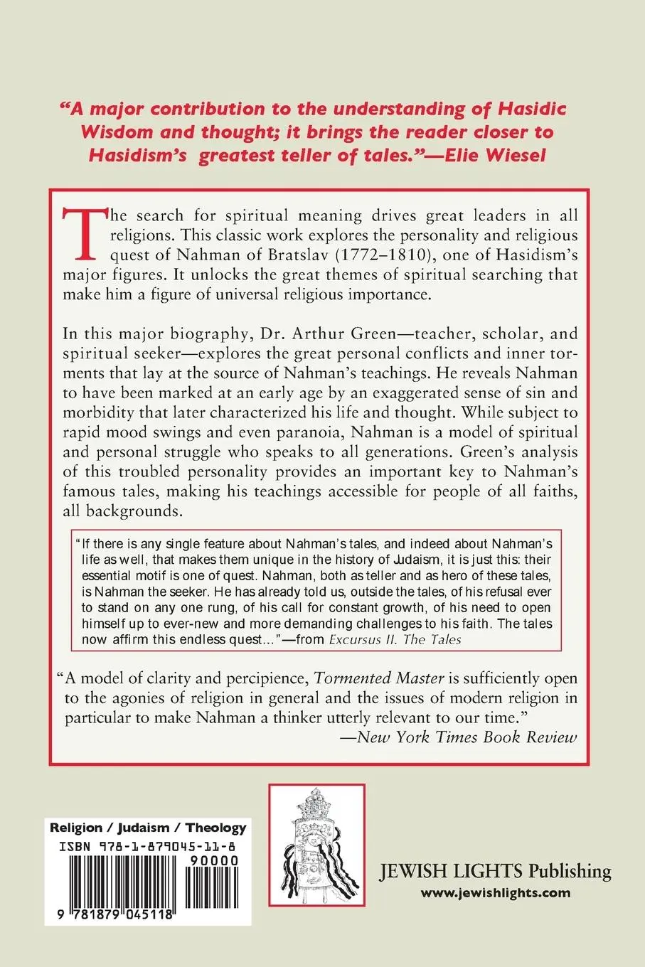 Rückseite: 9781879045118 | Tormented Master | Arthur Green | Taschenbuch | Englisch | 1992