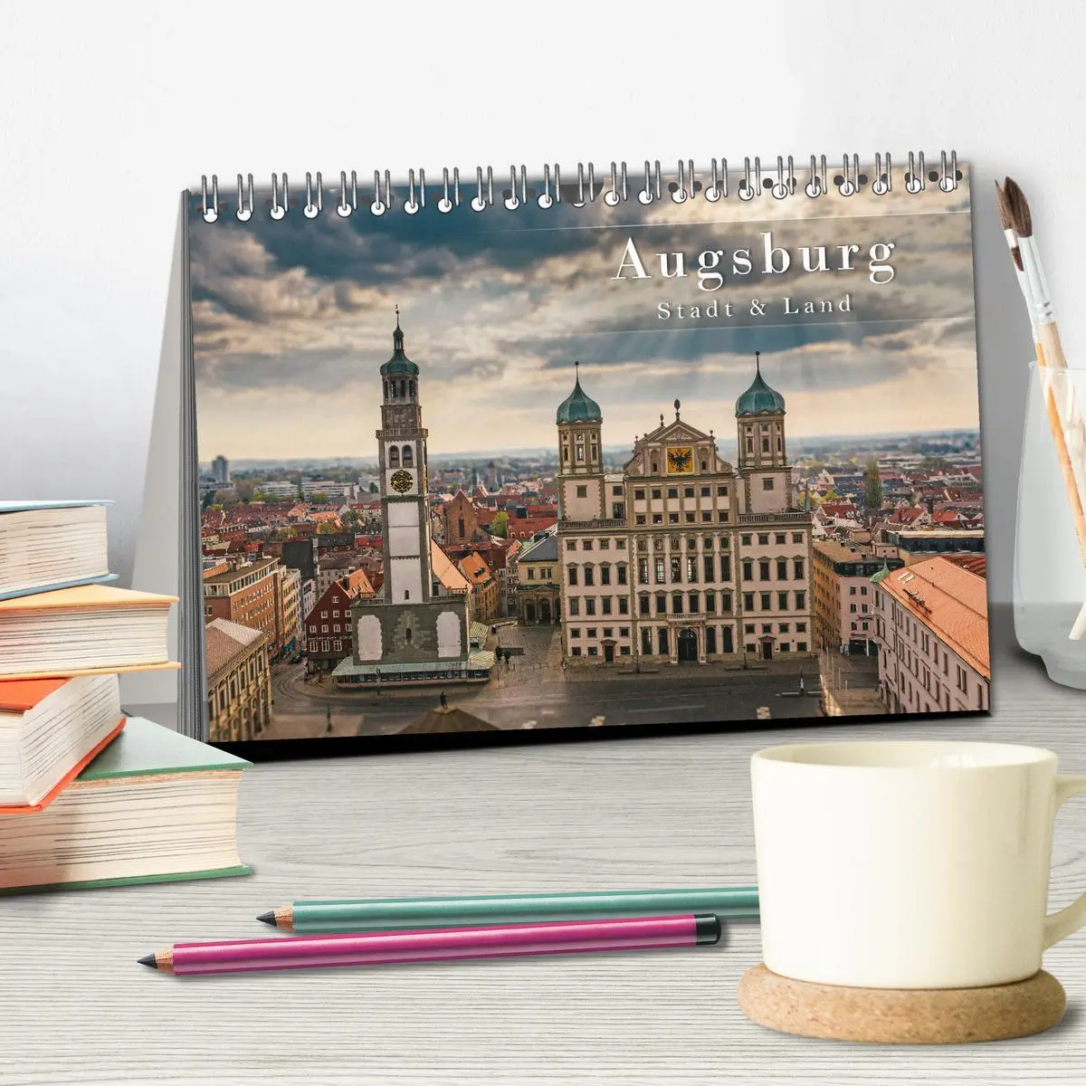 Bild: 9783457555118 | Augsburg - Stadt und Land (Tischkalender 2026 DIN A5 quer),...
