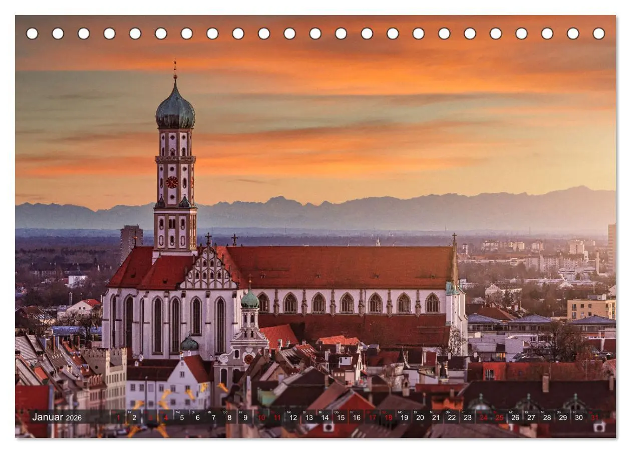Bild: 9783457555118 | Augsburg - Stadt und Land (Tischkalender 2026 DIN A5 quer),...