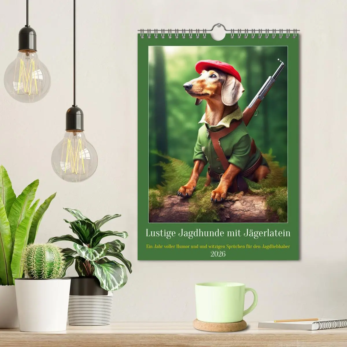 Bild: 9783516265118 | Lustige Jagdhunde mit Jägerlatein (Wandkalender 2026 DIN A4 hoch),...