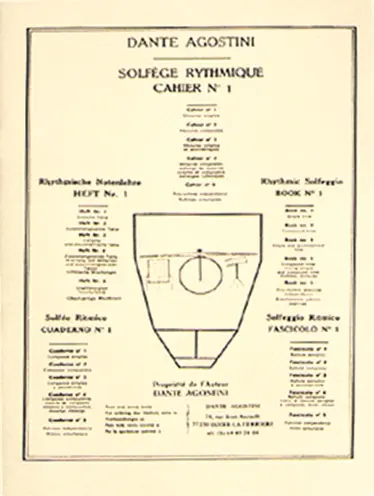 Cover: 9790707005118 | AGOSTINI, D: SOLFEGE RYTHMIQUE VOLUME 1 DRUMS | DANTE AGOSTINI | Buch