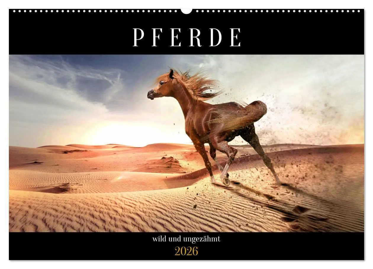 Cover: 9783457545218 | Pferde - wild und ungezähmt (Wandkalender 2026 DIN A2 quer),...