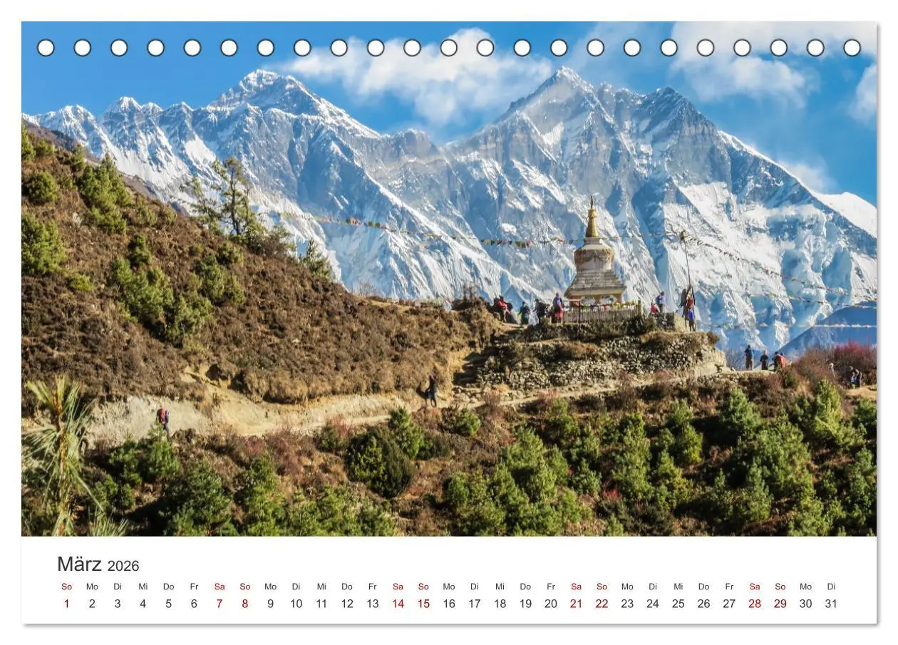 Bild: 9783457615218 | Nepal - Mitten im Himalaya (Tischkalender 2026 DIN A5 quer),...