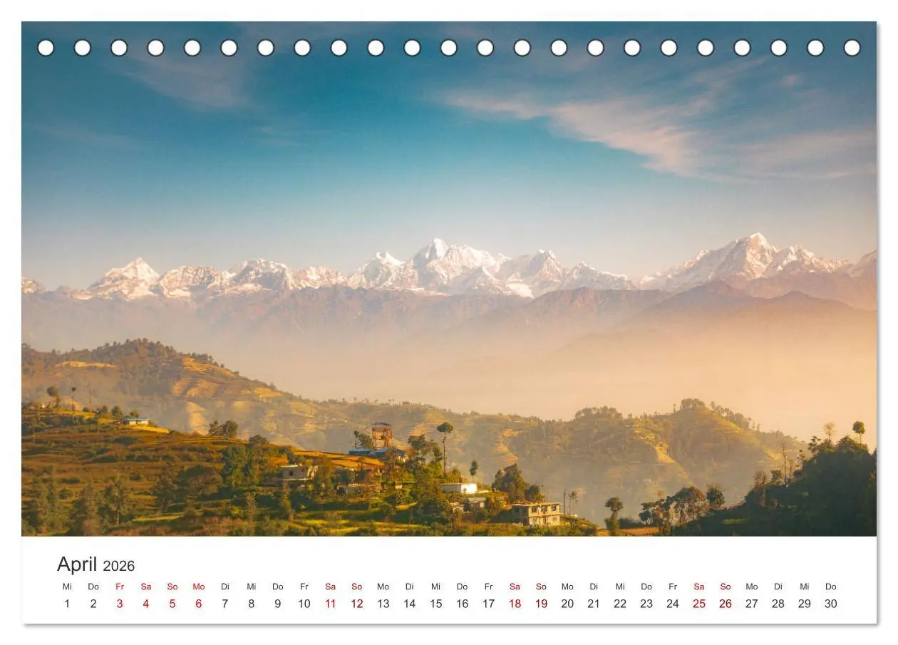 Bild: 9783457615218 | Nepal - Mitten im Himalaya (Tischkalender 2026 DIN A5 quer),...
