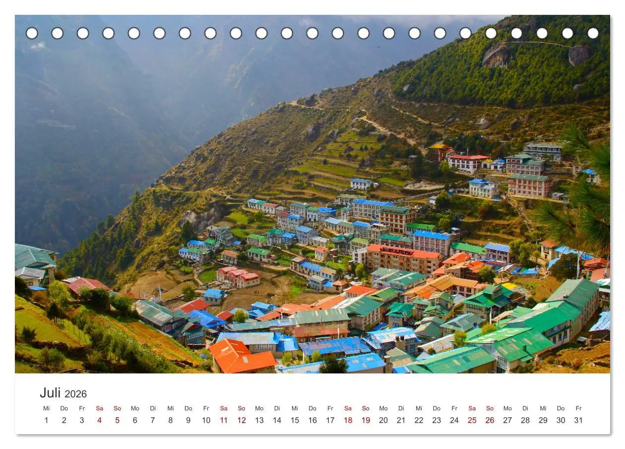Bild: 9783457615218 | Nepal - Mitten im Himalaya (Tischkalender 2026 DIN A5 quer),...