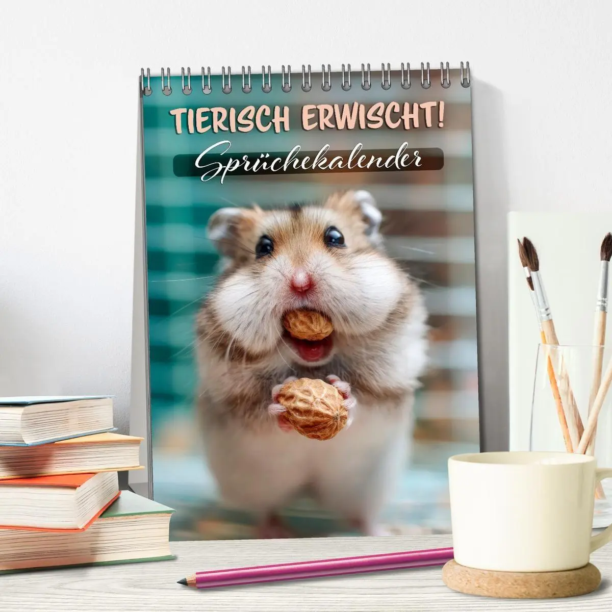 Bild: 9783516705218 | Tierisch erwischt (Tischkalender 2026 DIN A5 hoch), CALVENDO...
