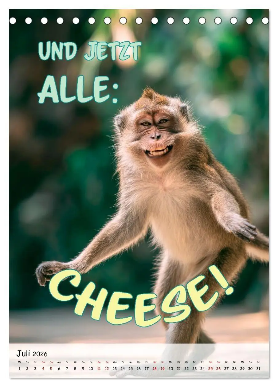 Bild: 9783516705218 | Tierisch erwischt (Tischkalender 2026 DIN A5 hoch), CALVENDO...