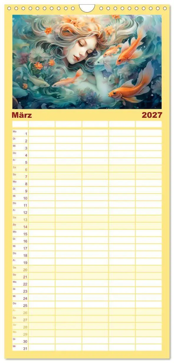 Bild: 9783594305218 | Familienplaner 2027 - Sternzeichen-Kalender - Galaktische Porträts...