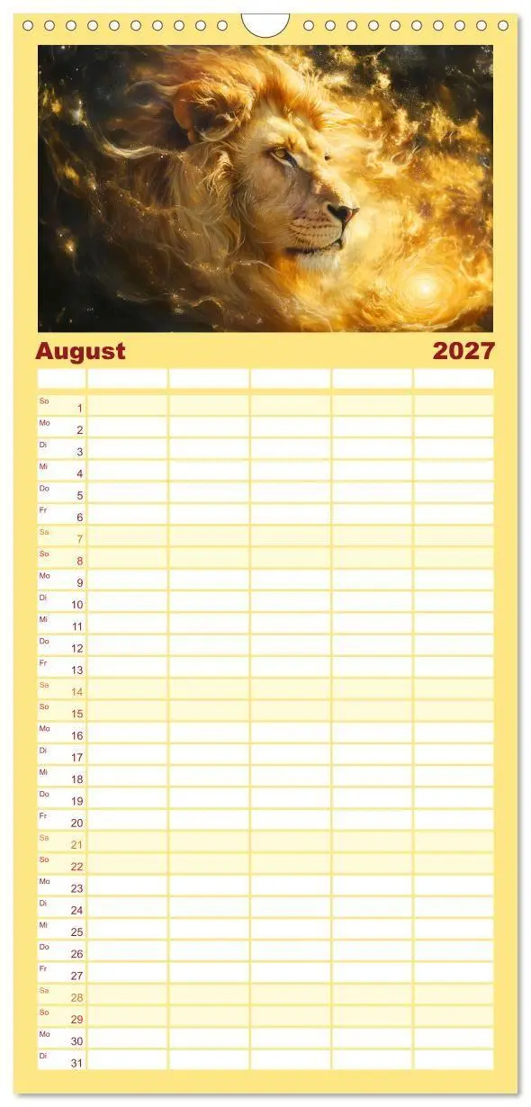 Bild: 9783594305218 | Familienplaner 2027 - Sternzeichen-Kalender - Galaktische Porträts...