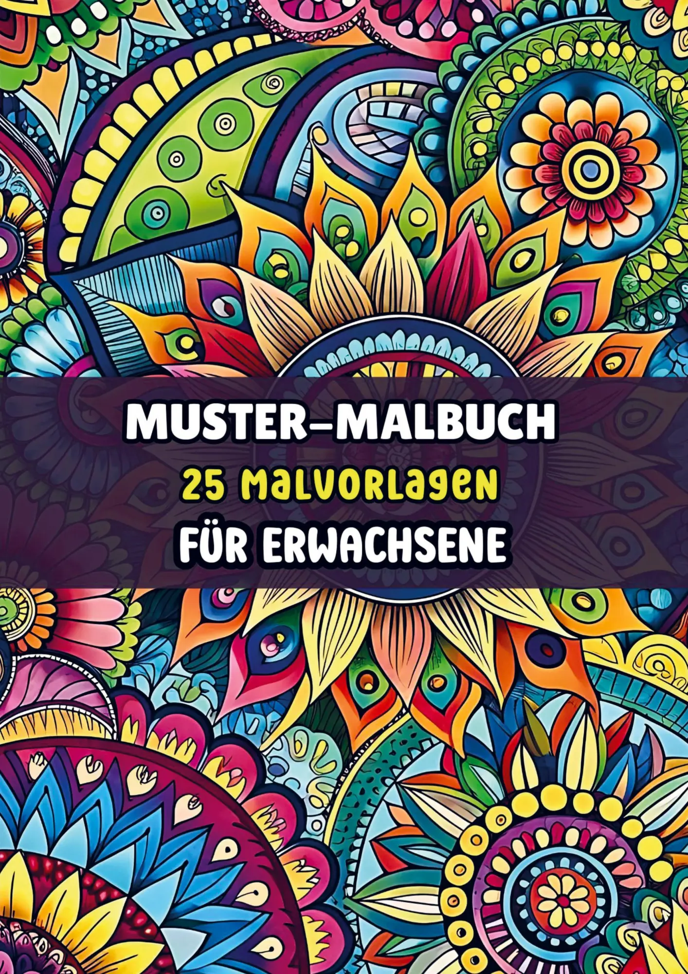 Cover: 9789403795218 | Muster-Malbuch - 25 Malvorlagen für Erwachsene | Erwachsene | Buch