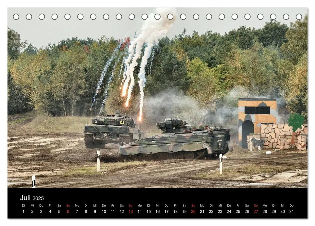 Bild: 9783435825318 | Panzerstahl auf der Heide - Das Heer legt wieder los (Tischkalender...