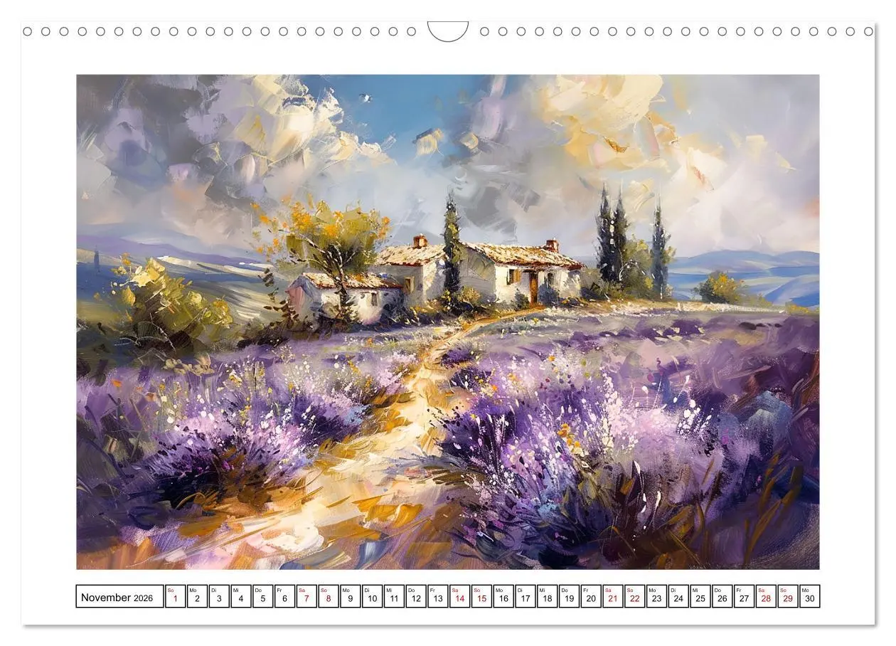 Bild: 9783457395318 | Toskana bis Provence (Wandkalender 2026 DIN A3 quer), CALVENDO...