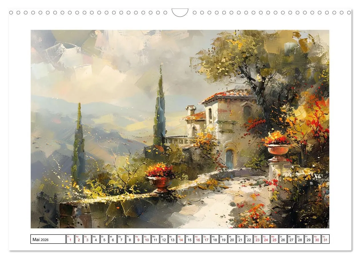 Bild: 9783457395318 | Toskana bis Provence (Wandkalender 2026 DIN A3 quer), CALVENDO...