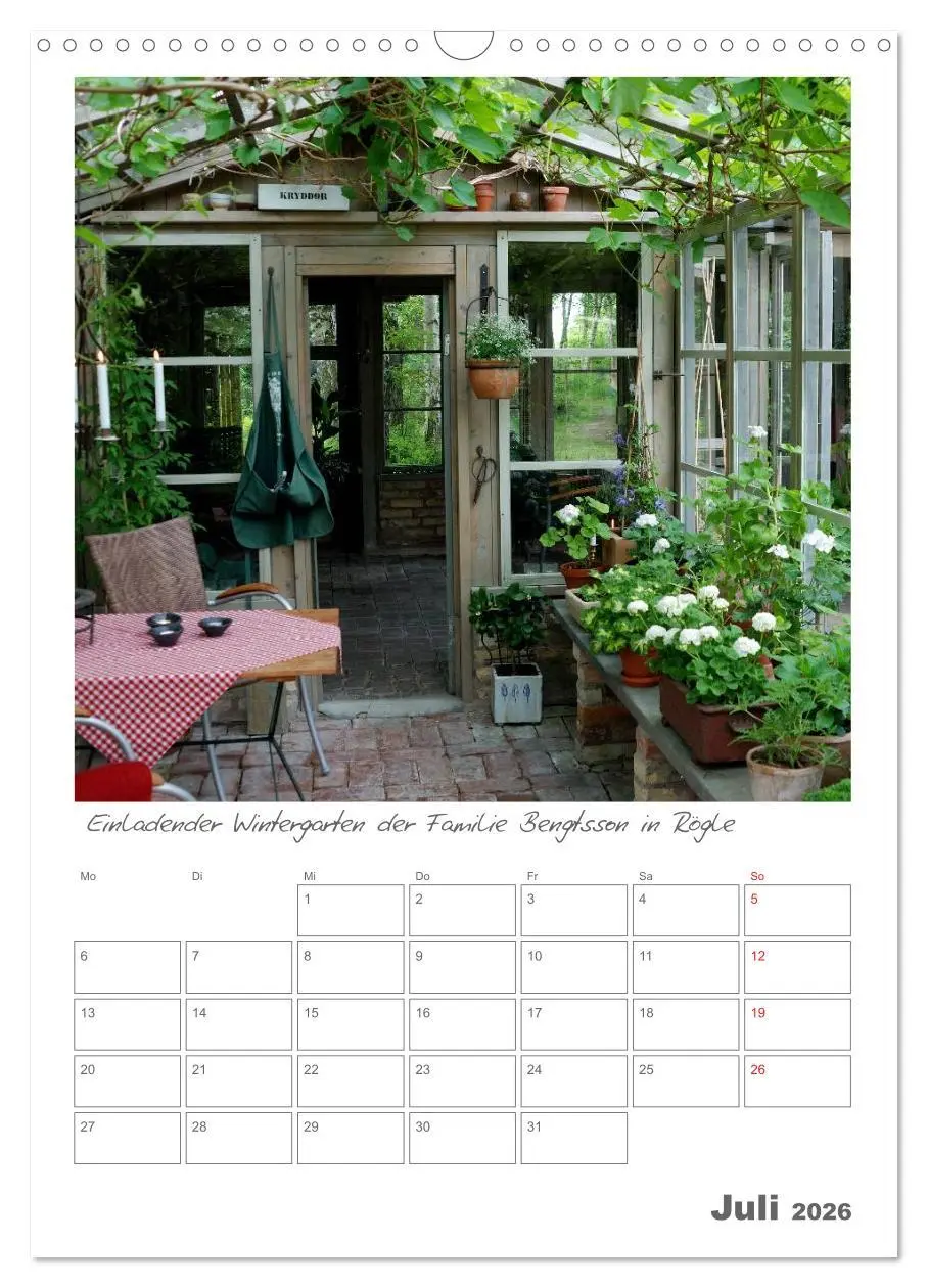 Bild: 9783516485318 | Gärten in Schweden (Wandkalender 2026 DIN A3 hoch), CALVENDO...