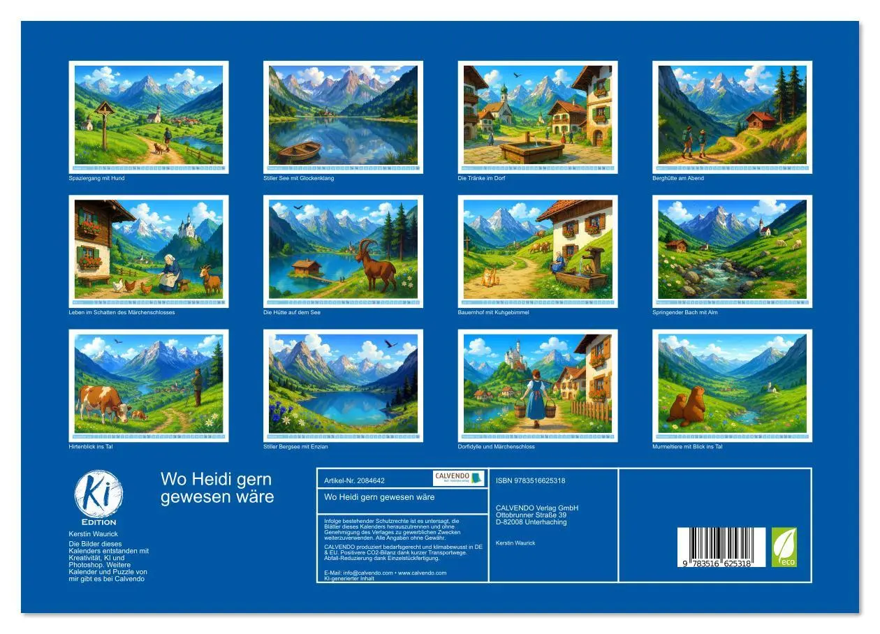 Bild: 9783516625318 | Wo Heidi gern gewesen wäre (hochwertiger Premium Wandkalender 2026...
