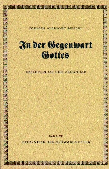 Cover: 9783939075318 | In der Gegenwart Gottes | Johann Albrecht Bengel | Buch | Buch