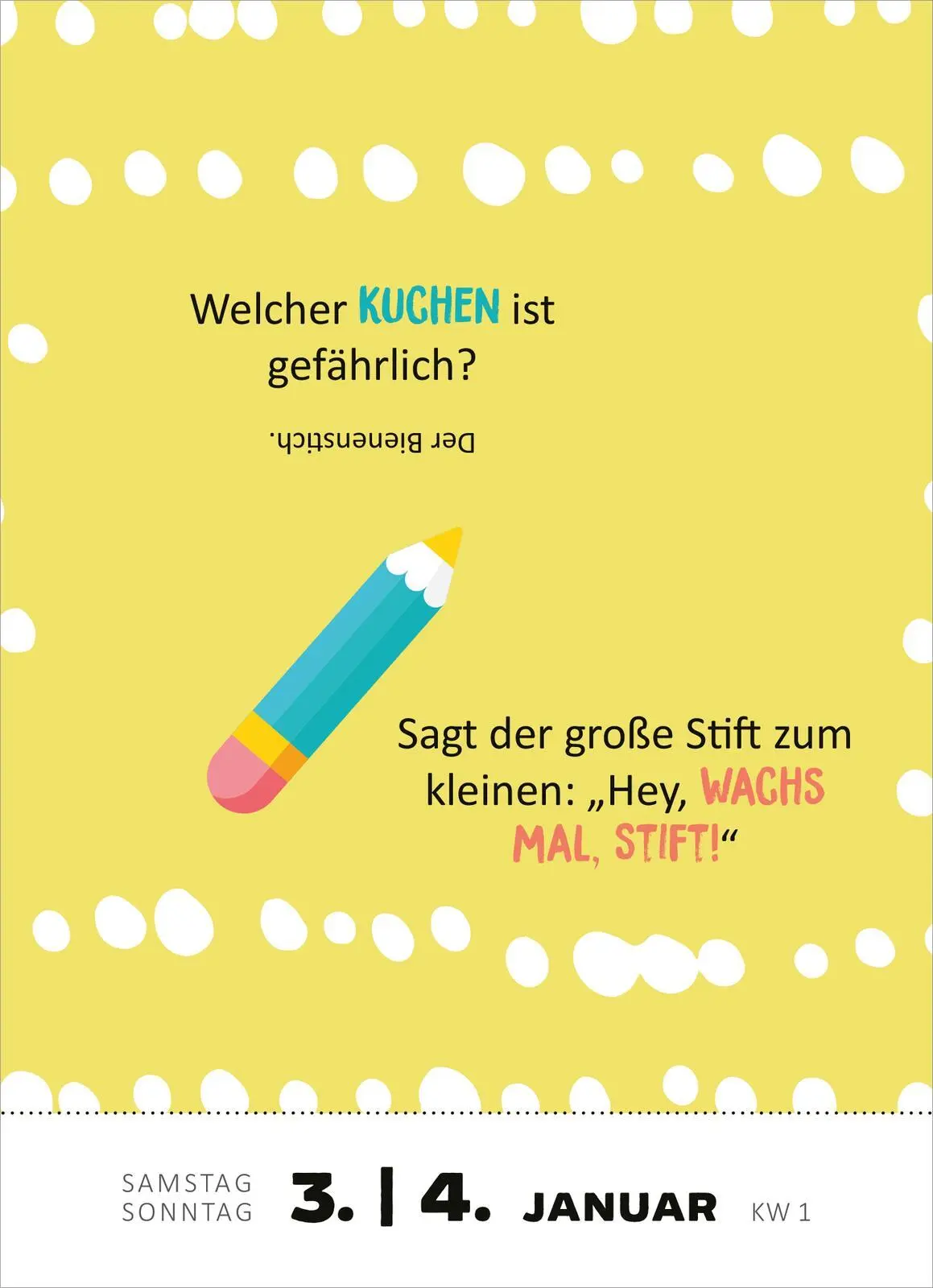 Bild: 4014489135418 | Abreißkalender 365 lustige Kinderwitze 2026 | Kalender | 640 S. | 2026