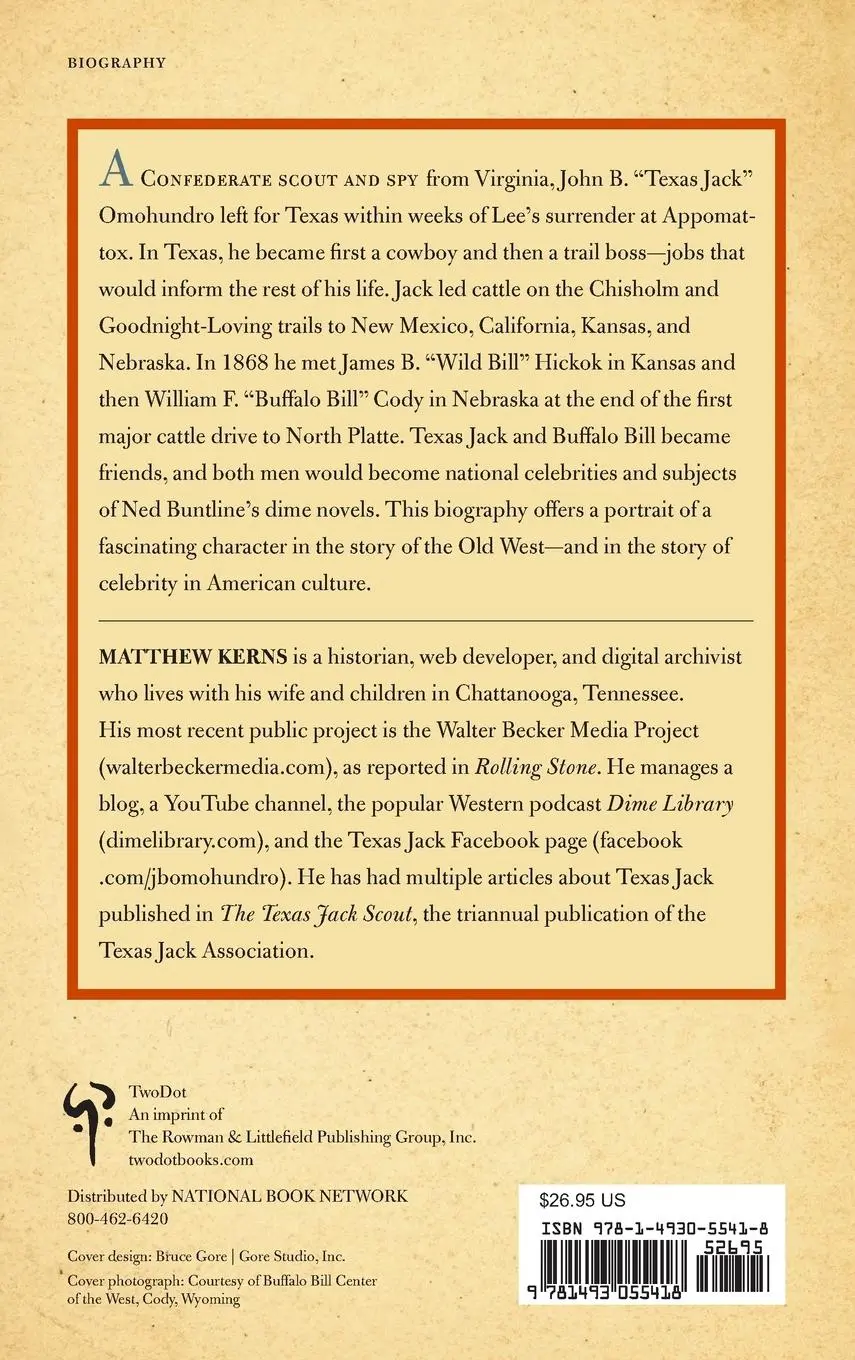 Rückseite: 9781493055418 | Texas Jack | America's First Cowboy Star | Matthew Kerns | Buch | 2021