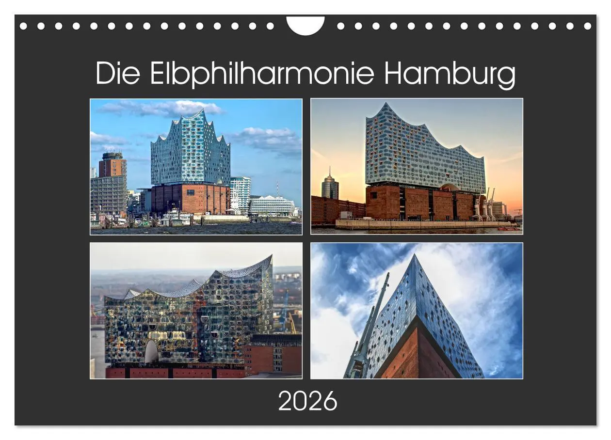 Cover: 9783457835418 | Die Elbphilharmonie Hamburg (Wandkalender 2026 DIN A4 quer),...