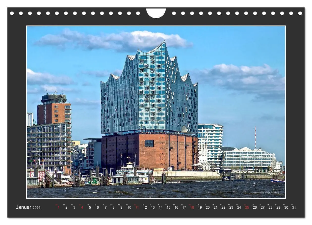 Bild: 9783457835418 | Die Elbphilharmonie Hamburg (Wandkalender 2026 DIN A4 quer),...
