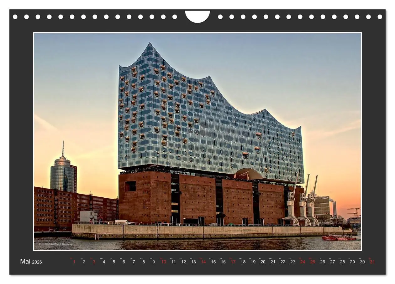 Bild: 9783457835418 | Die Elbphilharmonie Hamburg (Wandkalender 2026 DIN A4 quer),...
