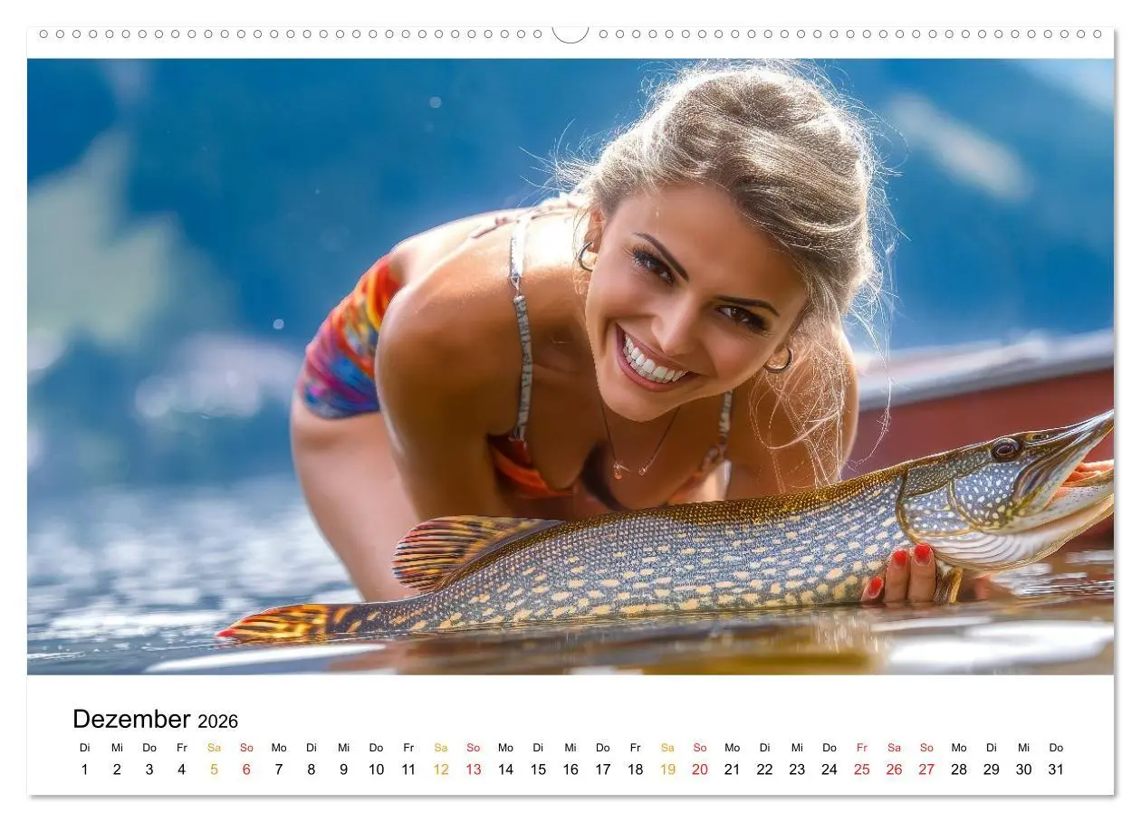 Bild: 9783516235418 | Heiß auf Hecht (Wandkalender 2026 DIN A2 quer), CALVENDO...