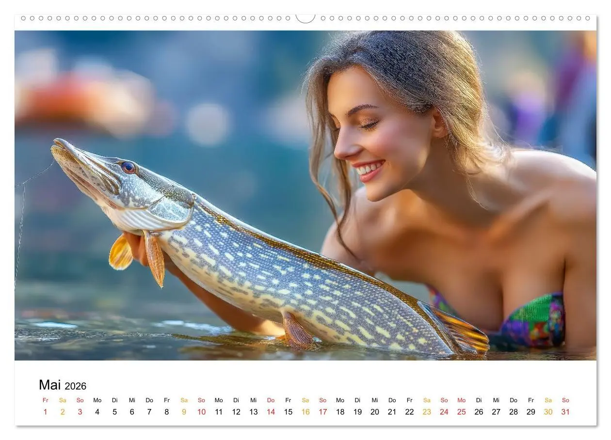 Bild: 9783516235418 | Heiß auf Hecht (Wandkalender 2026 DIN A2 quer), CALVENDO...