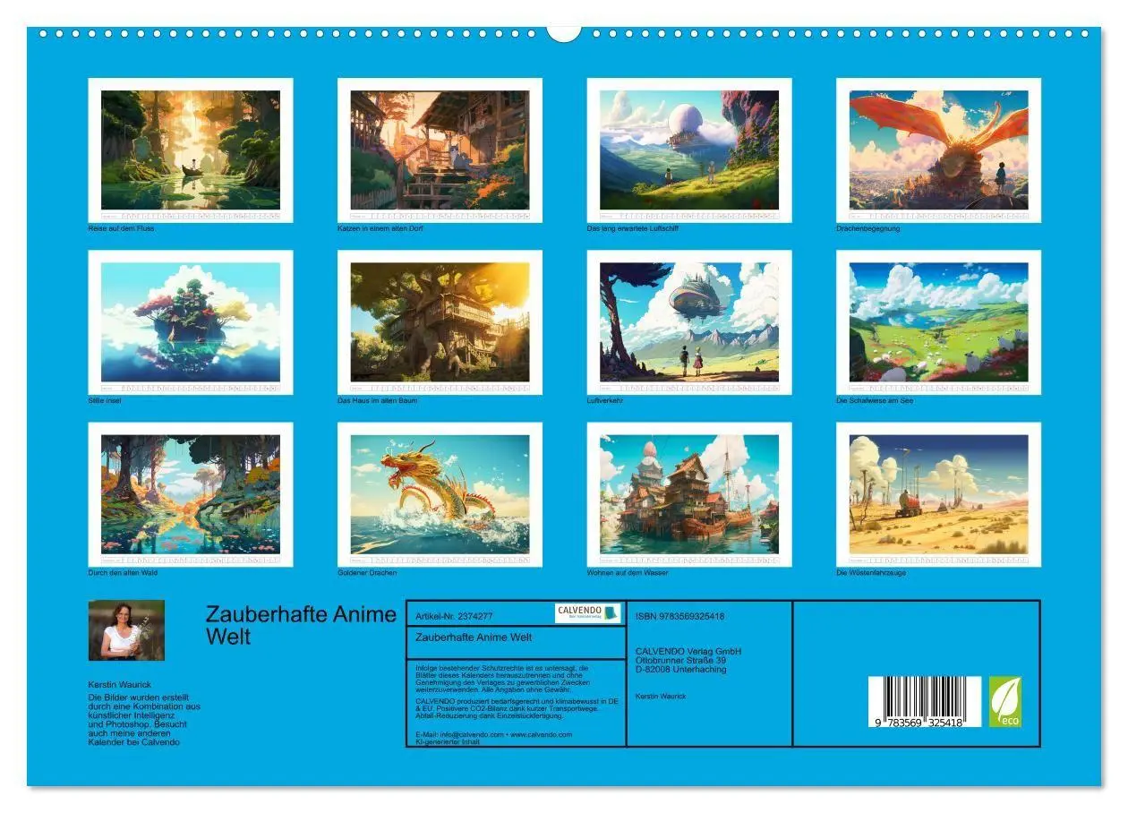 Bild: 9783569325418 | Zauberhafte Anime Welt (hochwertiger Premium Wandkalender 2027 DIN...