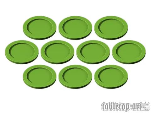 Cover: 704270725518 | Skill and Squad Marker - 32mm Light Green (10) | Tabletop-Art