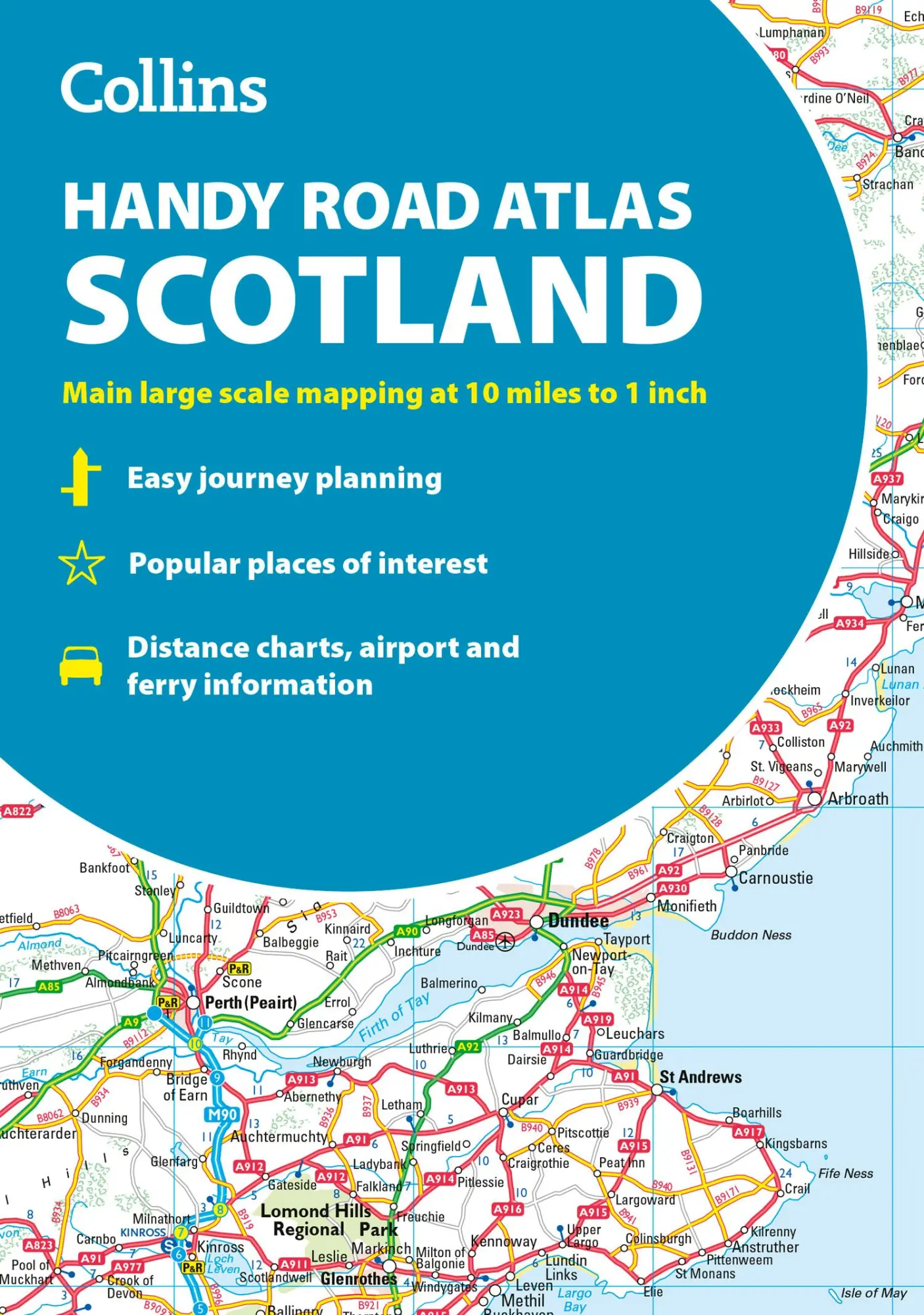 Cover: 9780008725518 | Collins Handy Road Atlas Scotland | Collins Maps | Taschenbuch | 2025