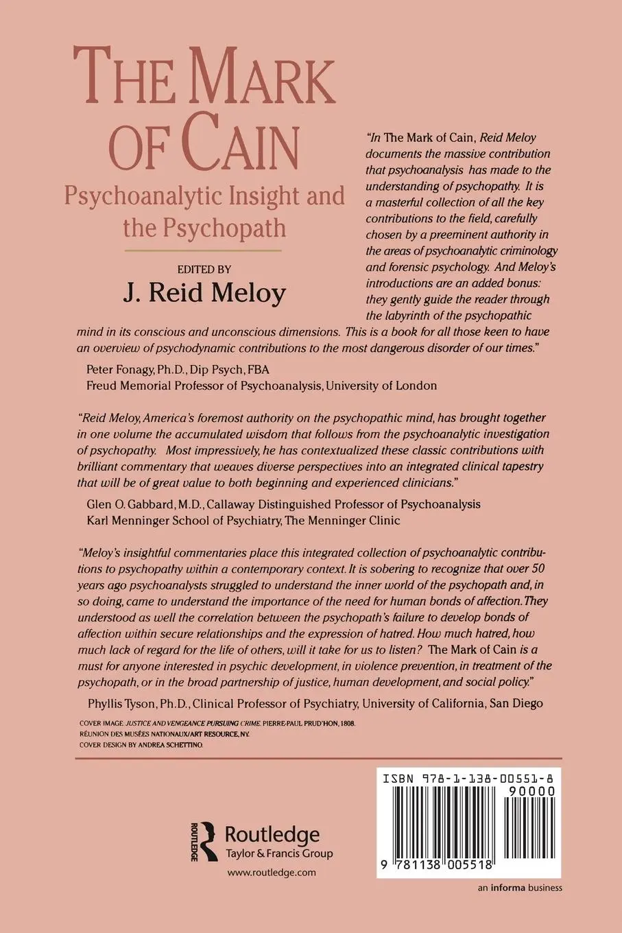 Rückseite: 9781138005518 | The Mark of Cain | Psychoanalytic Insight and the Psychopath | Meloy