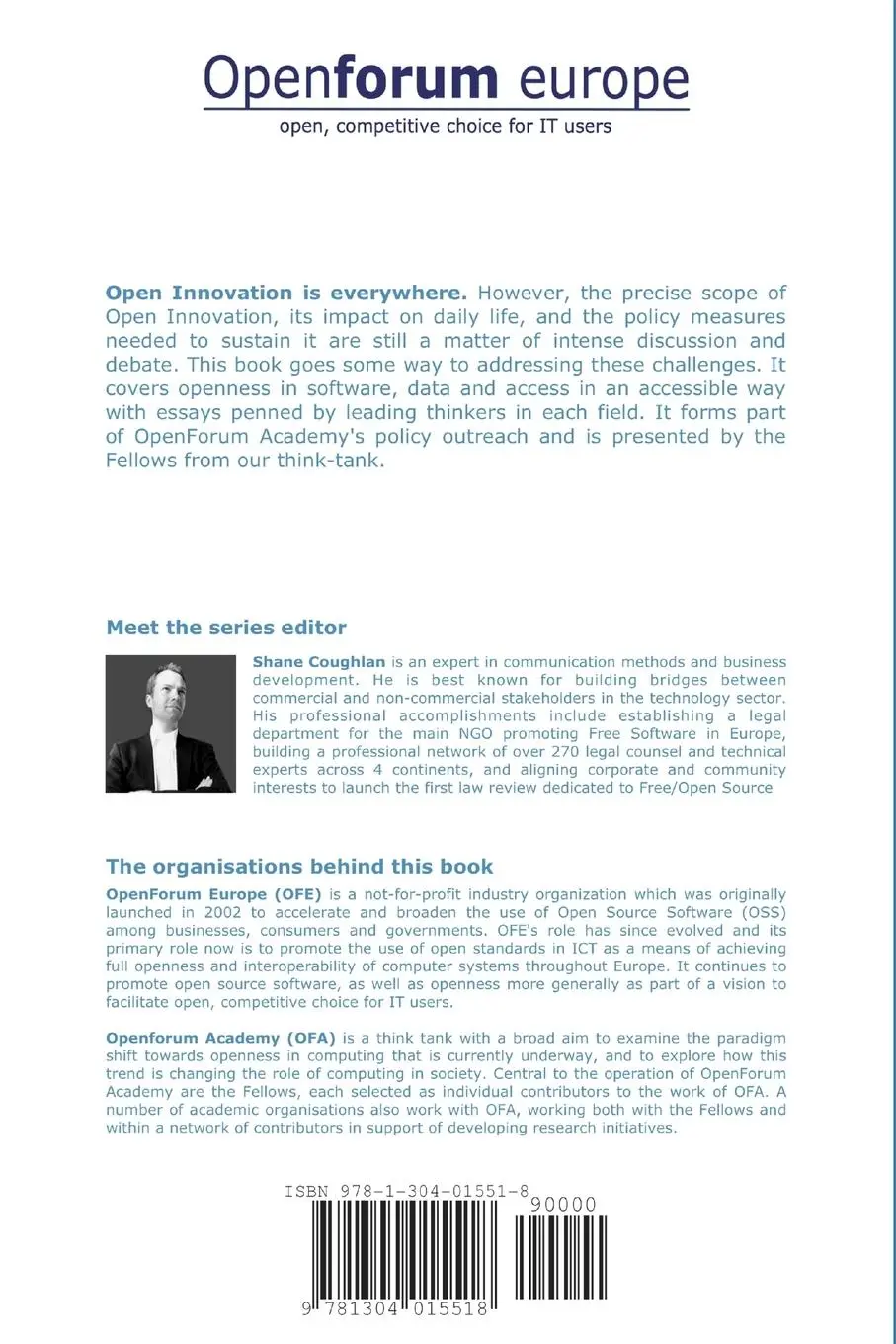 Rückseite: 9781304015518 | Thoughts on Open Innovation | Openforum Academy Fellows | Taschenbuch