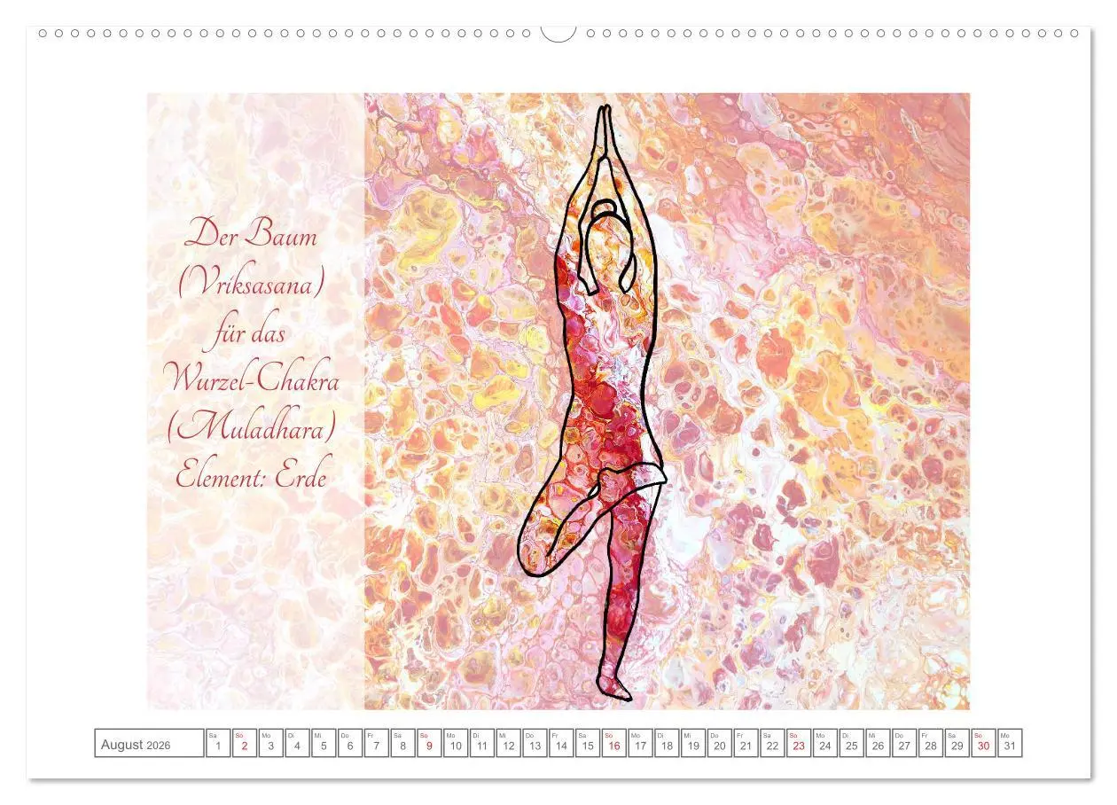 Bild: 9783457685518 | Chakren Yoga (Wandkalender 2026 DIN A2 quer), CALVENDO Monatskalender